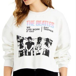 Junk Food The Beatles Cropped Sweatshirt XL